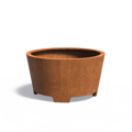 Albany Kvetináč Ø150x80cm oranžovo hnedý corten