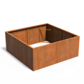 Gordon Kvetináč 200x200x80cm oranžovo hnedý corten