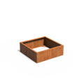 Gordon Kvetináč 120x120x40cm oranžovo hnedý corten