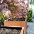 Doris Murray Kvetináč 40x40x60cm oranžovo hnedý corten