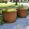 Thomson Kvetináč Ø80x80cm oranžovo hnedý corten
