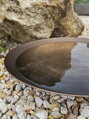 Misa na vodu z lakovanej ocele 100 x 23 cm - Antický bronz