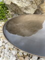 Misa na vodu z lakovanej ocele 100 x 23 cm - Antický bronz