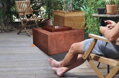 Table Basse Corten 86 - fontána exteriér/interiér