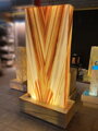Svetelná mramorová fontána Golden Rosa 187 cm