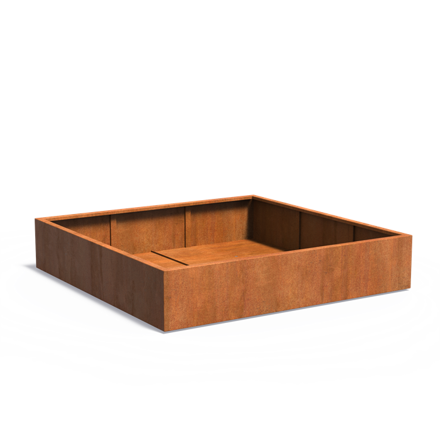 Darling Kvetináč 200x200x40cm oranžovo hnedý corten