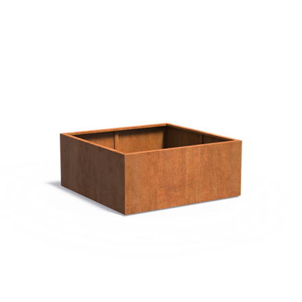 Darling Kvetináč 140x140x60cm oranžovo hnedý corten