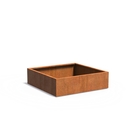 Darling Kvetináč 140x140x40cm oranžovo hnedý corten