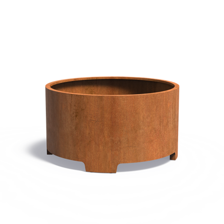 Geelong Kvetináč Ø150x80cm oranžovo hnedý corten