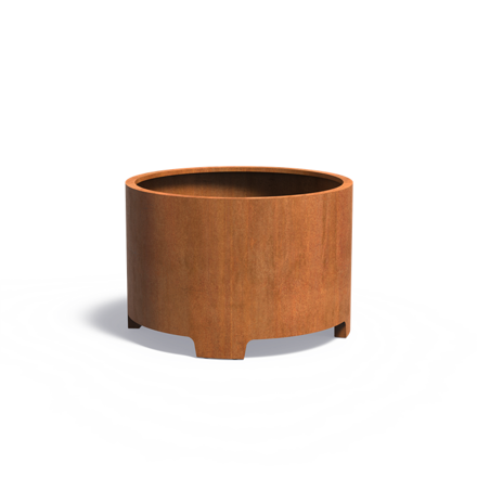 Geelong Kvetináč Ø120x80cm oranžovo hnedý corten