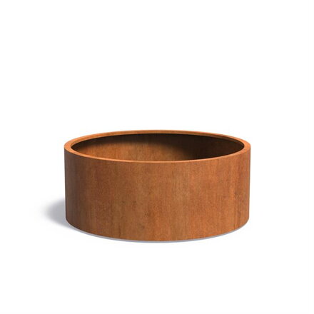 Gilbert Kvetináč Ø150x60cm oranžovo hnedý corten