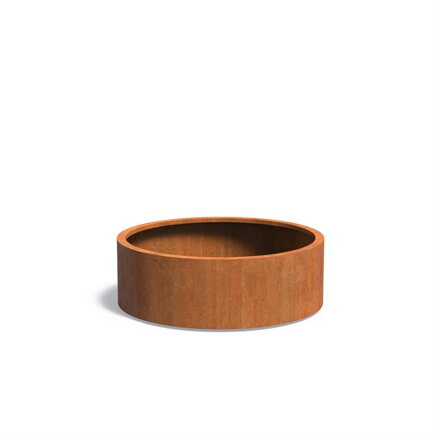 Gilbert Kvetináč Ø120x40cm oranžovo hnedý corten