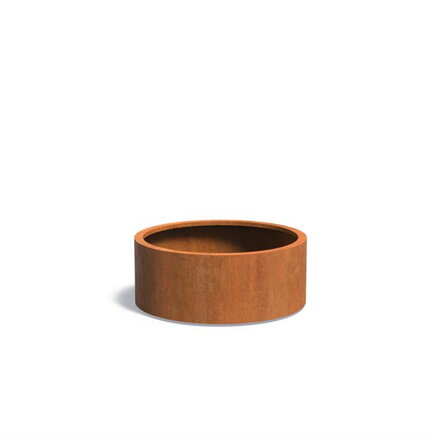 Gilbert Kvetináč Ø100x40cm oranžovo hnedý corten