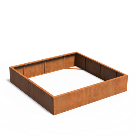 Gordon Kvetináč Kvetináč 200x200x40cm oranžovo hnedý corten