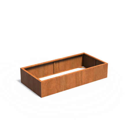 Gordon Kvetináč 200x100x40cm oranžovo hnedý corten
