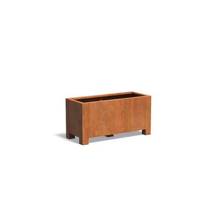 Mary Kvetináč 120x50x60cm oranžovo hnedý corten