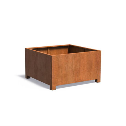 Mary Kvetináč 140x140x80cm oranžovo hnedý corten
