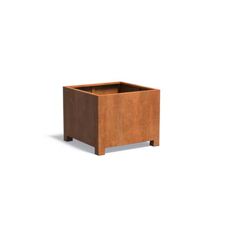 Mary Kvetináč 100x100x80cmoranžovo hnedý corten