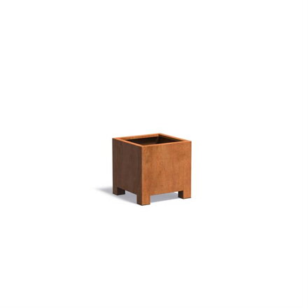 Mary Kvetináč 60x60x60cm oranžovo hnedý corten