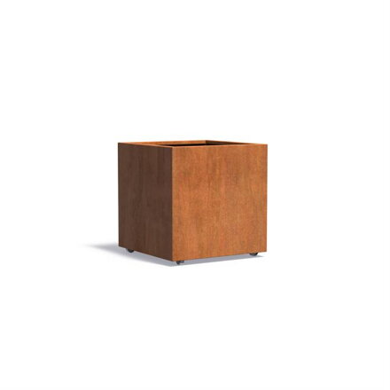 Sonder Kvetináč 80x80x80cm oranžovo hnedý corten