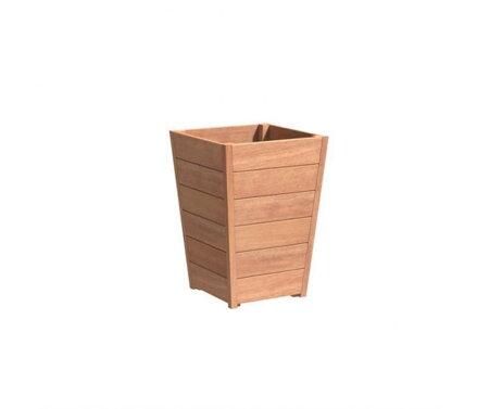 Lamington Kvetináč 60x60x85cm hnedý z dreva