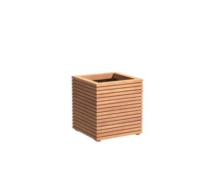 Tasmanian Kvetináč 60x60x60,8cm hnedý z dreva