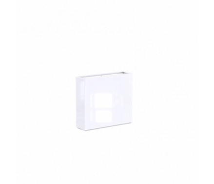 Innaloo Kvetináč 90x25x90cm biely z lesklého sklolaminátu
