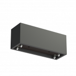 Cowid Kvetináč 150x50x60cm čierno sivý zo sklolaminátu