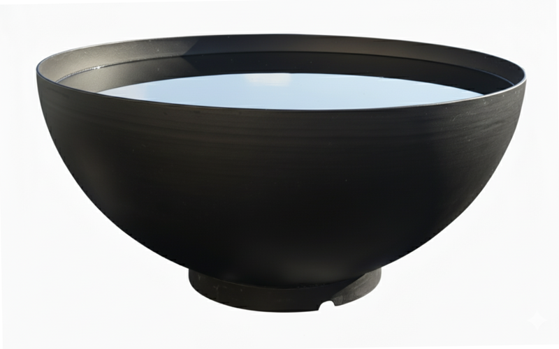 Misa na vodu z lakovanej ocele Deep vysoká 100x51 cm - Black