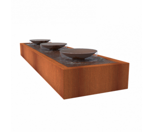Cortab s vodnými misami 400x100x40cm